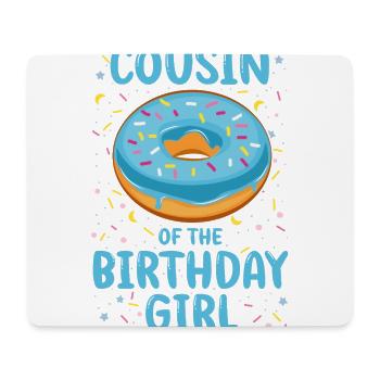 Cousin of the birthday child girl - Mouse Pad (horizontal) - white - Front