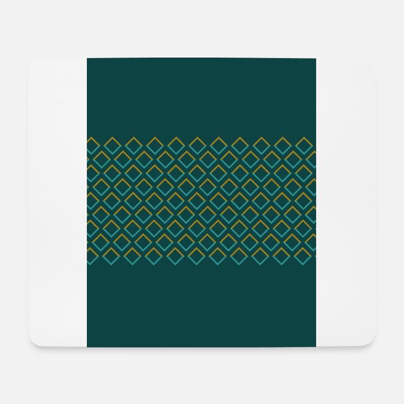 Retro Pattern Banderole - Mousepad (Querformat) - Weiß