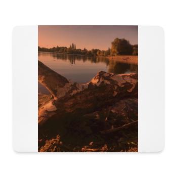 Nature,Trees,Lake,Evening - Mouse Pad (horizontal) - white - Front
