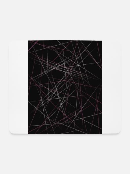 Modèle moderne de lignes froides - Tapis de souris (format paysage) - blanc