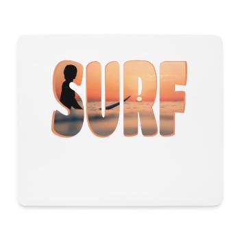 surf - Mousepad (Querformat) - Weiß - Vorne