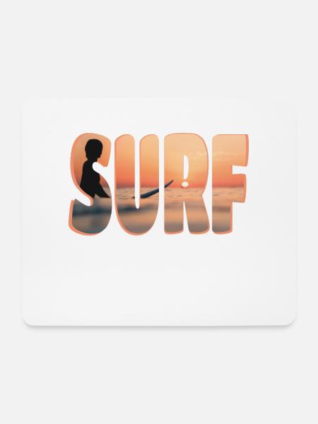 surf - Mousepad (Querformat) - Weiß