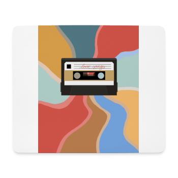 Retro cassette - Mouse Pad (horizontal) - white - Front