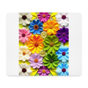 Blumen 50 - Mousepad (Querformat) - Weiß - Vorne