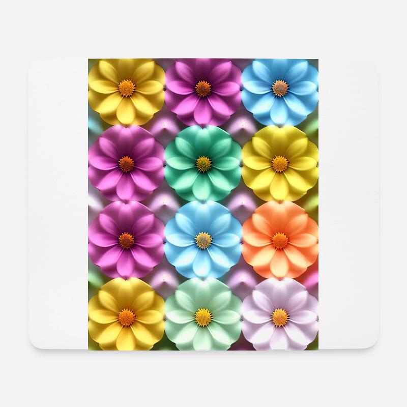 Blumen 221 - Mousepad (Querformat) - Weiß