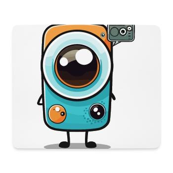 Der mobile Fotograf - Mousepad (Querformat) - Weiß - Vorne