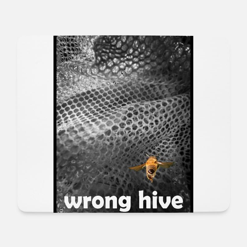 Wrong Hive - Mouse Pad (horizontal) - white