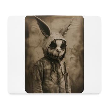 lapin de Pâques pas si gentil - Tapis de souris (format paysage) - blanc - Devant