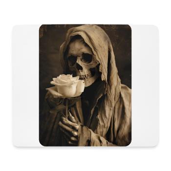 La mort à la rose blanche - Tapis de souris (format paysage) - blanc - Devant