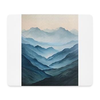 Affiche Toile Montagne 51 - Tapis de souris (format paysage) - blanc - Devant