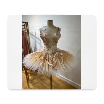 Federballerina Tutu - Mousepad (Querformat) - Weiß - Vorne