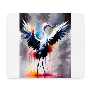 Crane - Mouse Pad (horizontal) - white - Front
