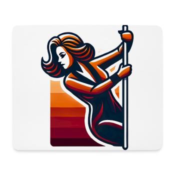 Lustiges-Silhouetten-Design - Mousepad (Querformat) - Weiß - Vorne