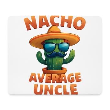 Nacho Average Onkel Kaktus Design - Mousepad (Querformat) - Weiß - Vorne