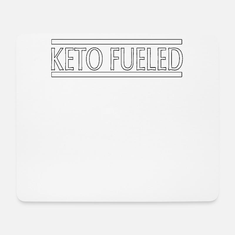 Keto Fueled - Mousepad (Querformat) - Weiß