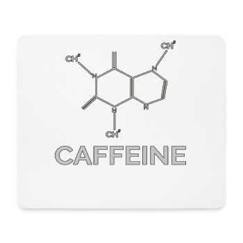 Caffeine Molecule - Mouse Pad (horizontal) - white - Front