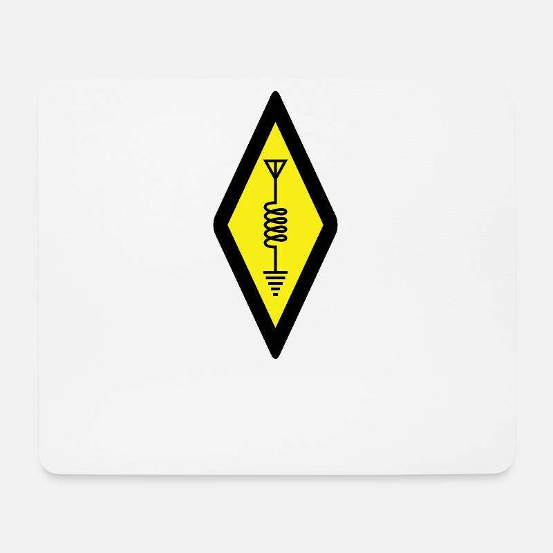 Amateurfunk-Symbol - Mousepad (Querformat) - Weiß