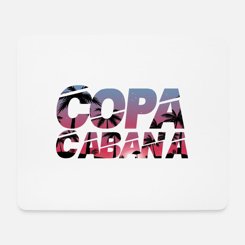Copacabana - Mousepad (Querformat) - Weiß