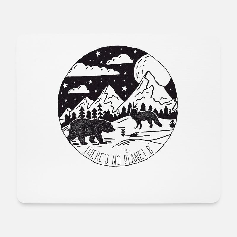 Vintage No Planet B Umwelt Naturschutz Tierschutz - Mousepad (Querformat) - Weiß