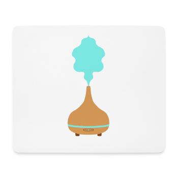 Arôme Diffuseur / Lampe parfumée / Humidificateur - Tapis de souris (format paysage) - blanc - Devant