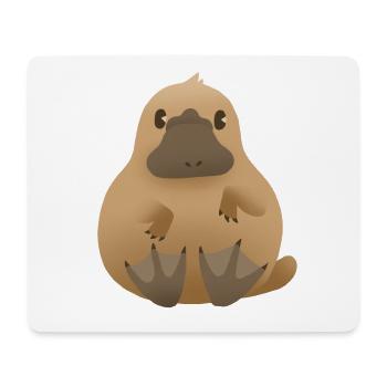 Schnabeltier (Platypus) - Mousepad (Querformat) - Weiß - Vorne