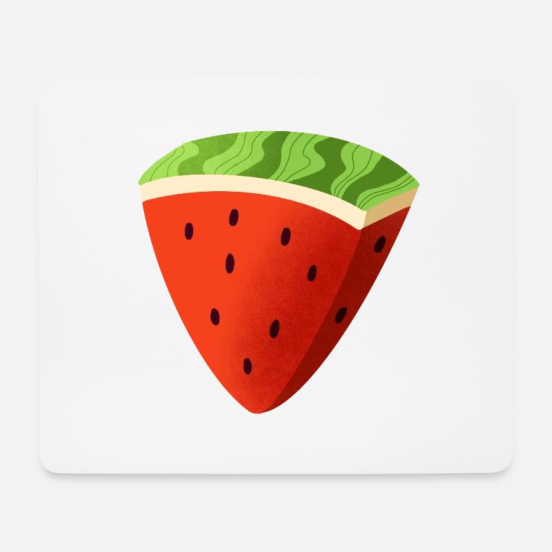 Wassermelone - Mousepad (Querformat) - Weiß