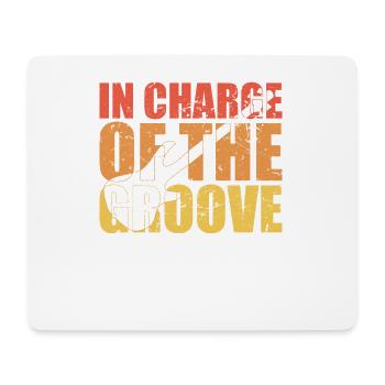 Bass Player gift IN CHARGE OF THE GROOVE Bassist - Mousepad (Querformat) - Weiß - Vorne