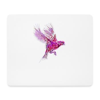 oiseau - Tapis de souris (format paysage) - blanc - Devant