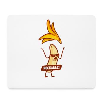 Lustiges Nockabazi Bananen-Design FKK-Liebhaber - Mousepad (Querformat) - Weiß - Vorne
