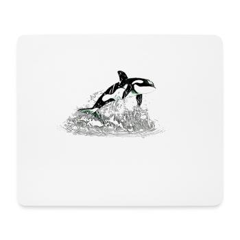 Killer whale - Mouse Pad (horizontal) - white - Front