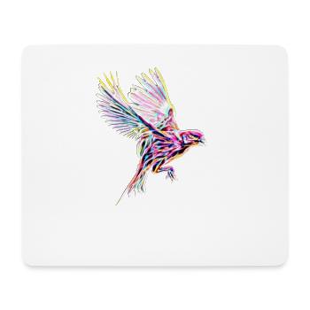 oiseau - Tapis de souris (format paysage) - blanc - Devant