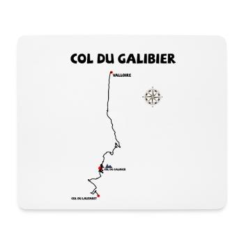 Col du Galibier 2642 m serpentine in France - Mouse Pad (horizontal) - white - Front