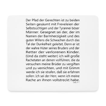 Hesekiel ezekiel 25-17 Bibel - Mousepad (Querformat) - Weiß - Vorne