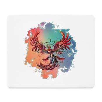 Phénix - Tapis de souris (format paysage) - blanc - Devant