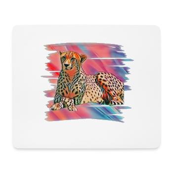 cheetah - Mouse Pad (horizontal) - white - Front
