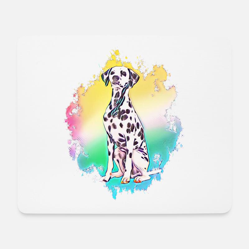 Dalmatiner - Mousepad (Querformat) - Weiß