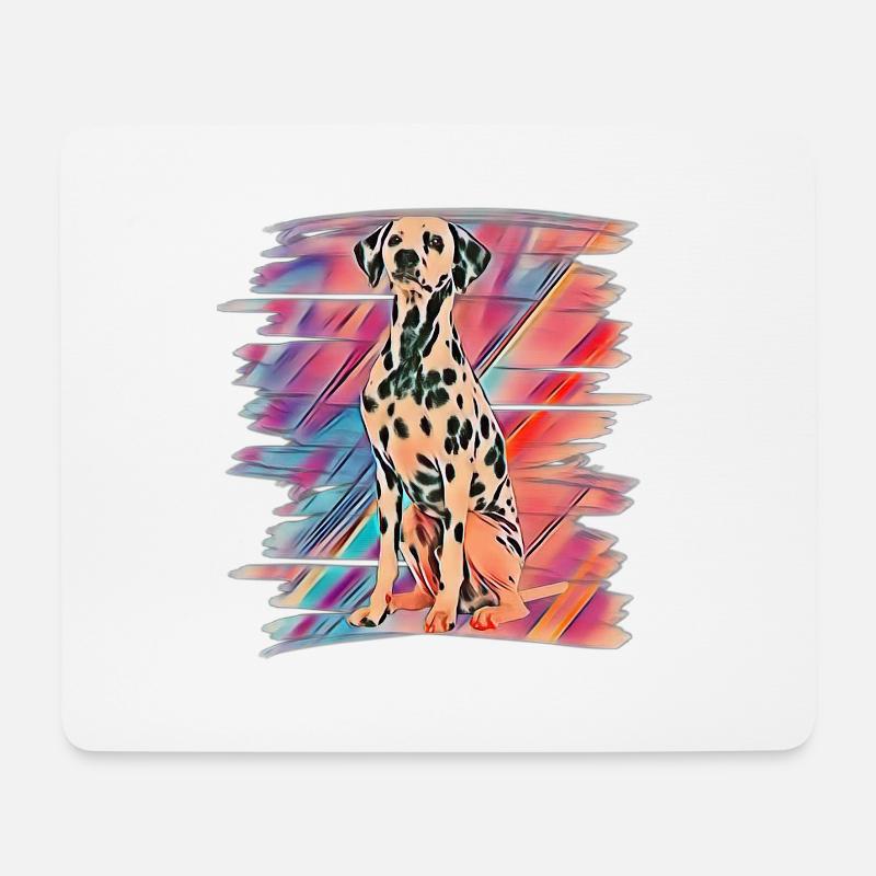 Dalmatiner - Mousepad (Querformat) - Weiß