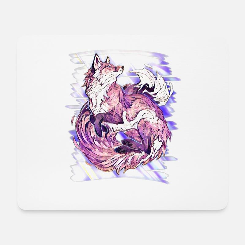 Fuchs - Mousepad (Querformat) - Weiß