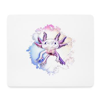Axolotl - Mousepad (Querformat) - Weiß - Vorne