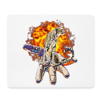 cheetah - Mouse Pad (horizontal) - white - Front