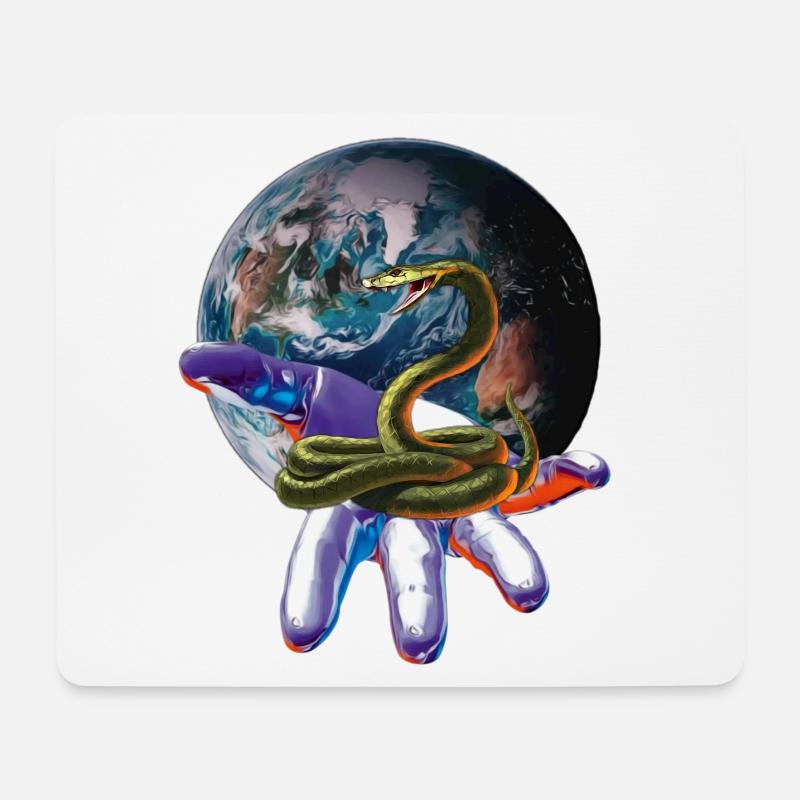 Schlangen - Mousepad (Querformat) - Weiß