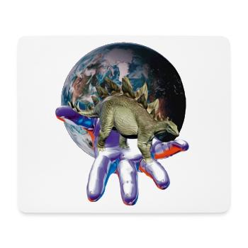 Stegosaurus - Mousepad (Querformat) - Weiß - Vorne