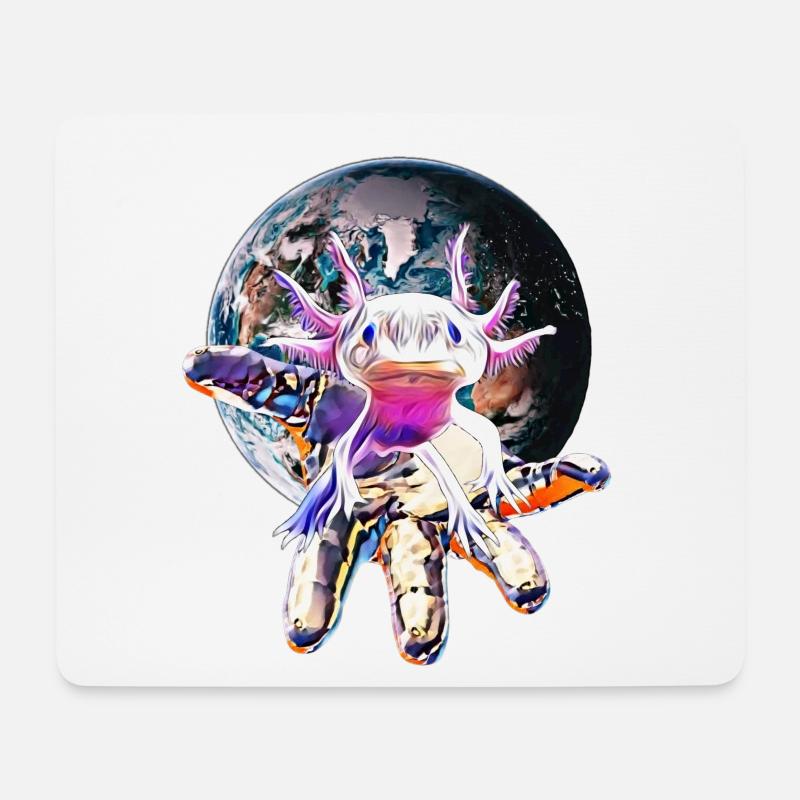 axolotl - Mouse Pad (horizontal) - white