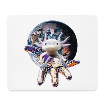 axolotl - Mouse Pad (horizontal) - white - Front