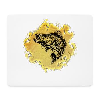Saumons - Tapis de souris (format paysage) - blanc - Devant
