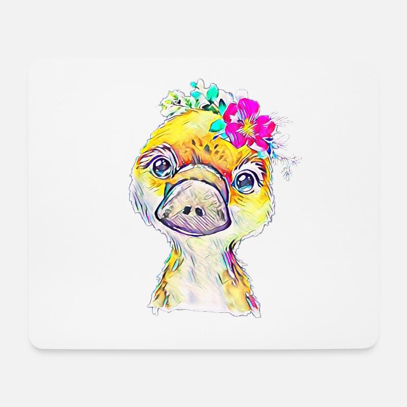 Schnabeltier - Mousepad (Querformat) - Weiß