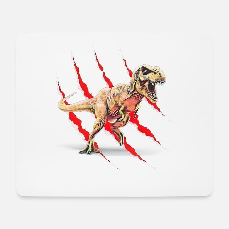 Tyrannosaurus Rex - Mouse Pad (horizontal) - white