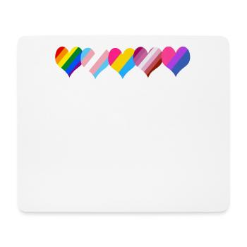 Égalité des drapeaux LGBTQ - LGBTQ - Tapis de souris (format paysage) - blanc - Devant