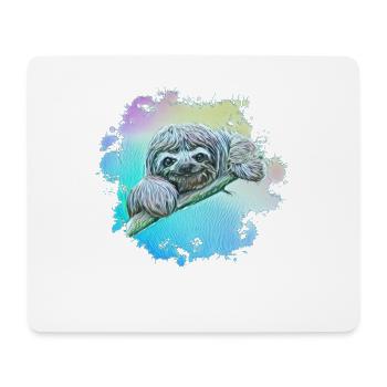 Paresseux - Tapis de souris (format paysage) - blanc - Devant