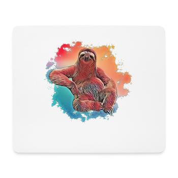 Paresseux - Tapis de souris (format paysage) - blanc - Devant